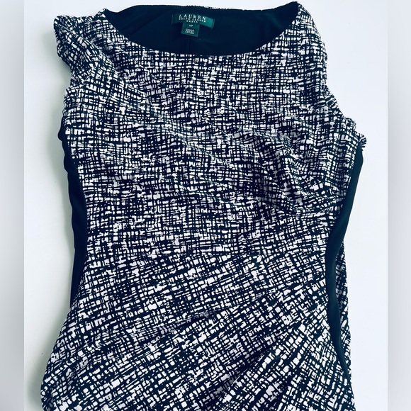 RALPH LAUREN DRESS BLACK AND WHITE SIZE 4P - Picture 4 of 16